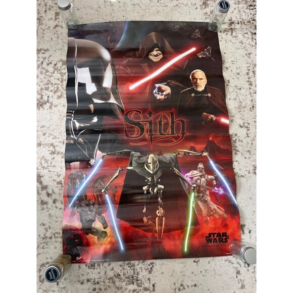 Star Wars Episode III: Revenge Of The Sith 2005 Poster Featuring Sith Lords & Li - Picture 1 of 3